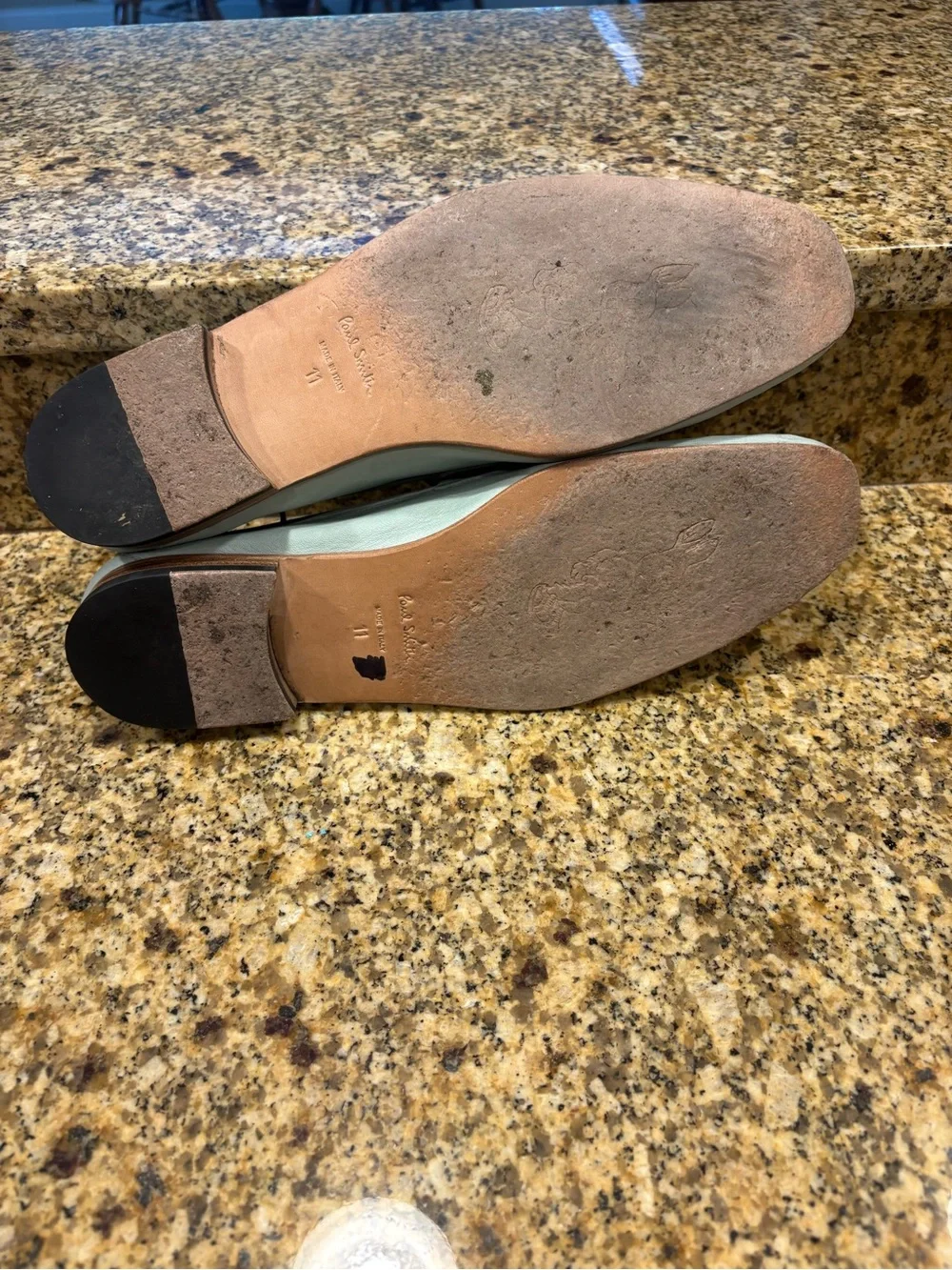 Paul Smith Calfskin Nubuk Leather Men’s Penny Loafers Size 11 Mint Green